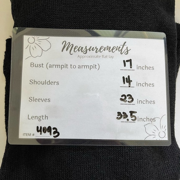 J.Jill Black Linen Blend Open Front Knit Cardigan Blend Pockets Sz XS #4093 - Picture 10 of 11